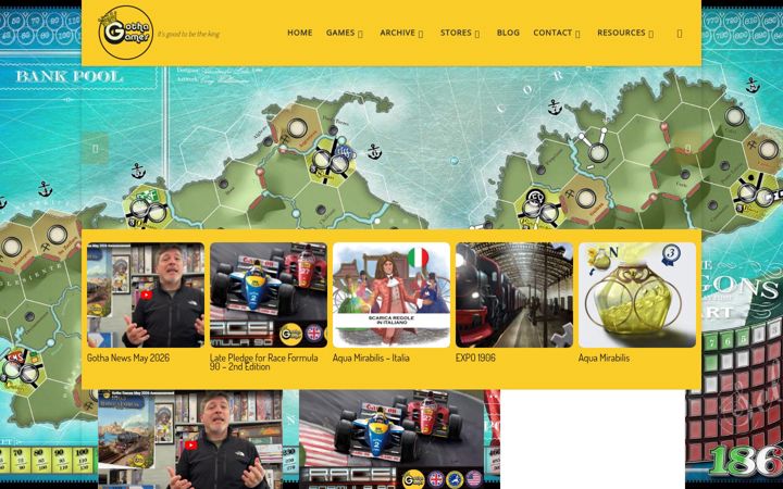 Screenshot of gothagames.co.uk