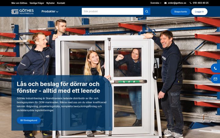 Screenshot of gothes.se