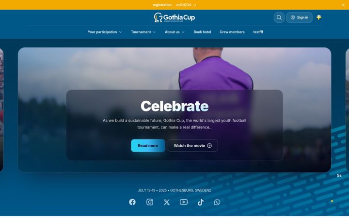 Screenshot of gothiacup.dev