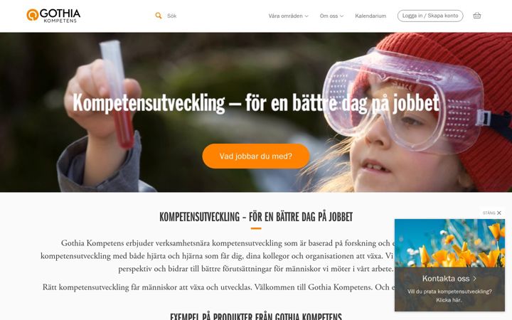 Screenshot of gothiakompetens.se