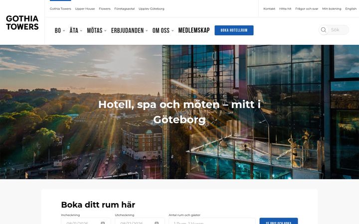 Screenshot of gothiatowers.com