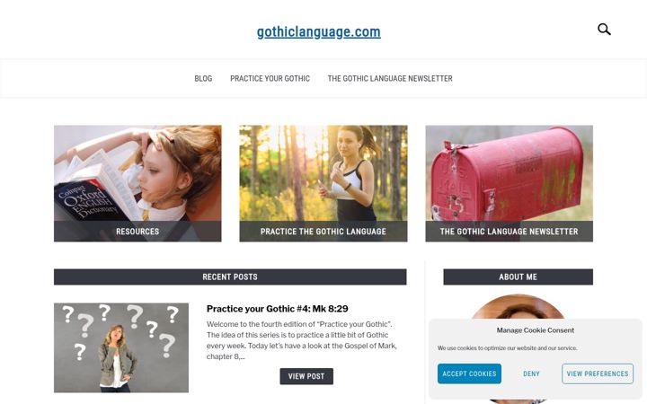 Screenshot of gothiclanguage.com