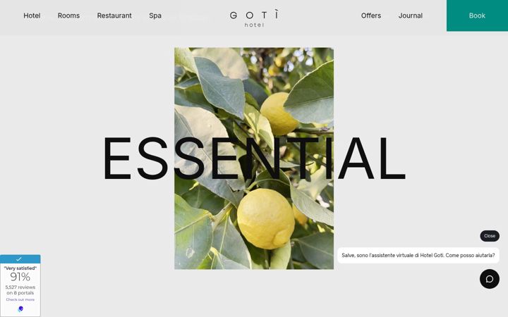 Screenshot of gotihotel.it