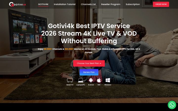 Screenshot of gotivi4k.com