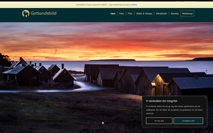 Screenshot of gotlandsbild.com