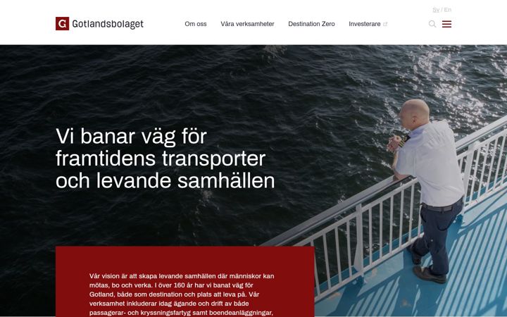 Screenshot of gotlandsbolaget.no