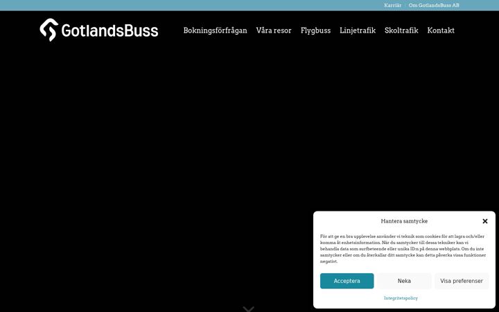 Screenshot of gotlandsbuss.se