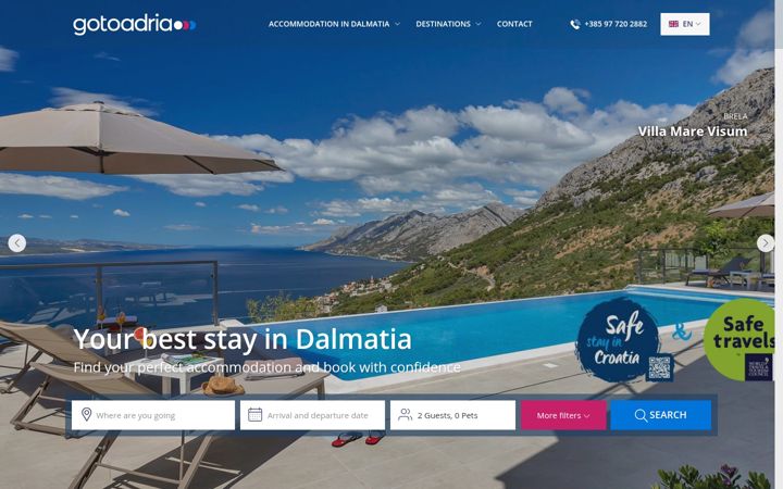 Screenshot of gotoadria.com