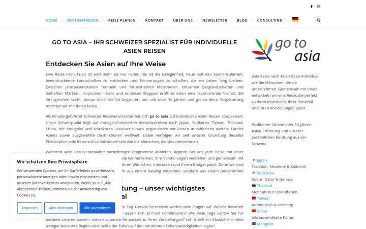 Screenshot of gotoasia.ch