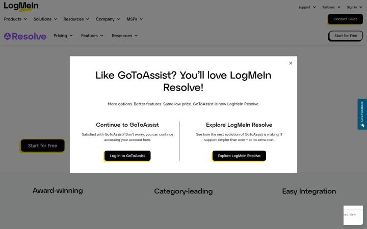 Captura de pantalla de gotoassist.com