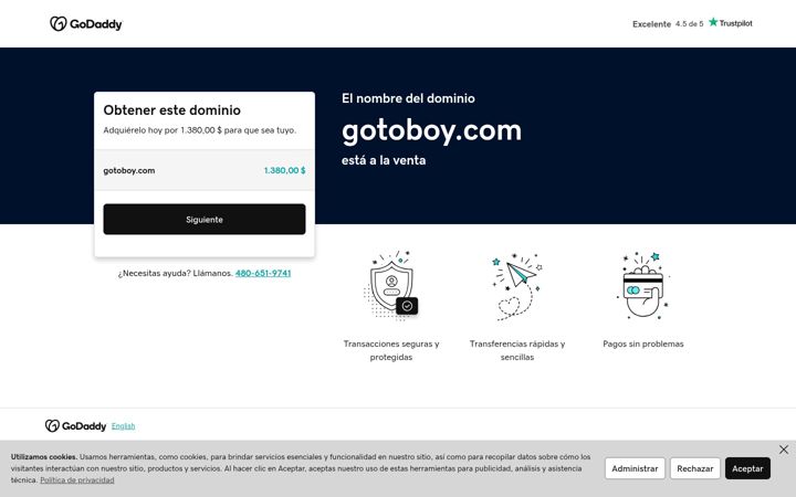Ekrano kopija gotoboy.com