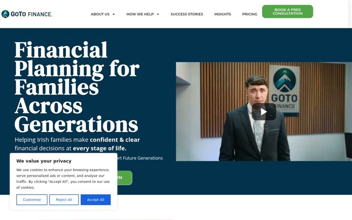 Screenshot of gotofinance.ie