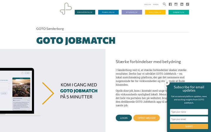 Screenshot of gotojobmatch.dk