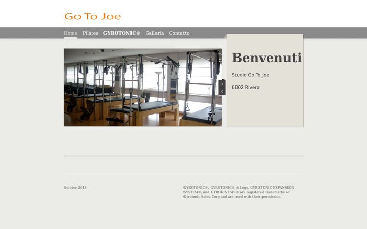 Screenshot of gotojoe.ch