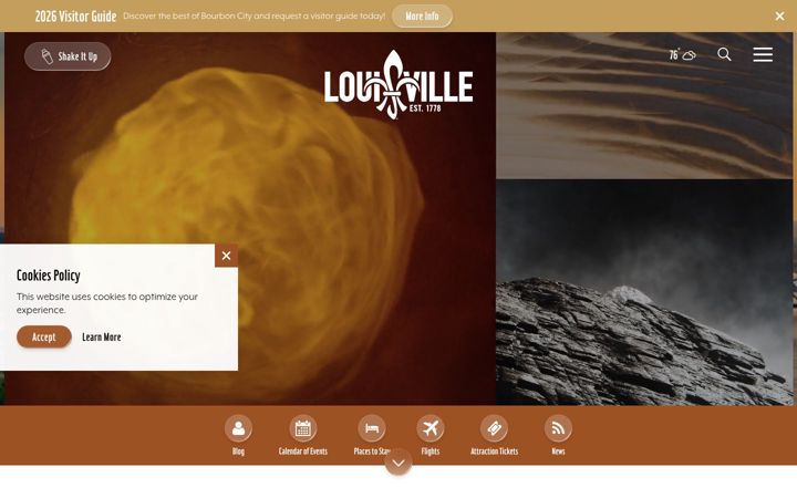 Screenshot of gotolouisville.com