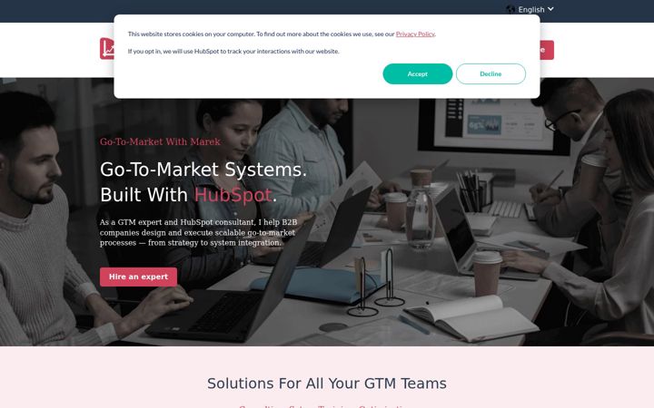 Screenshot of gotomarek.com