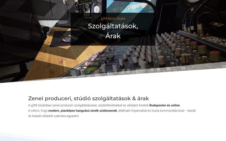 Posnetek zaslona gotomusic.hu