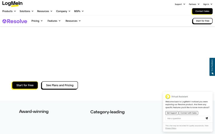 Skærmbillede af gotoresolve.com
