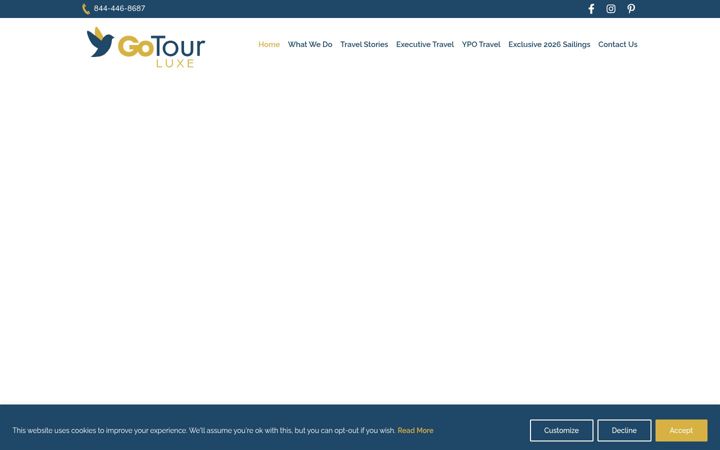 Screenshot of gotourluxe.com