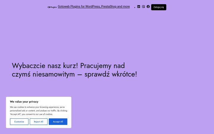 Screenshot of gotowebplugins.com
