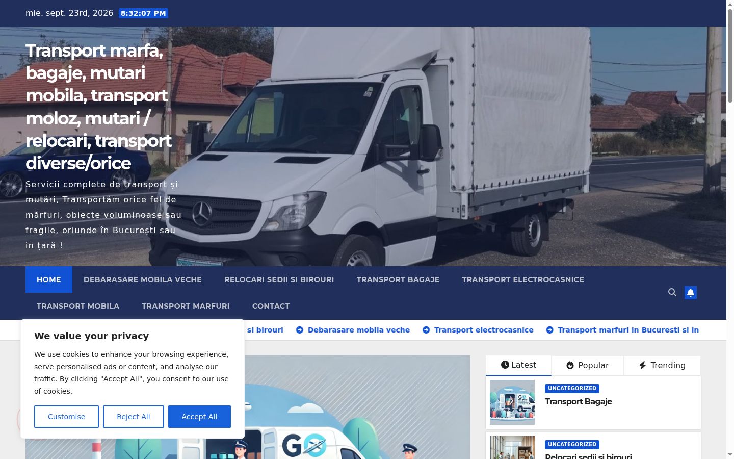 Screenshot tal-banner tal-kunsens muri qabel kwalunkwe interazzjoni