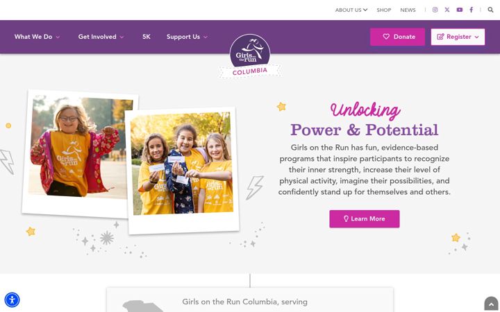Screenshot of gotrcolumbia.org