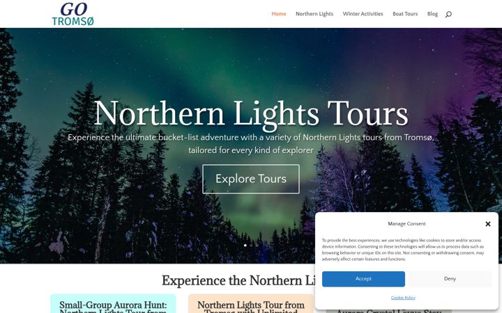 Screenshot of gotromsotours.com