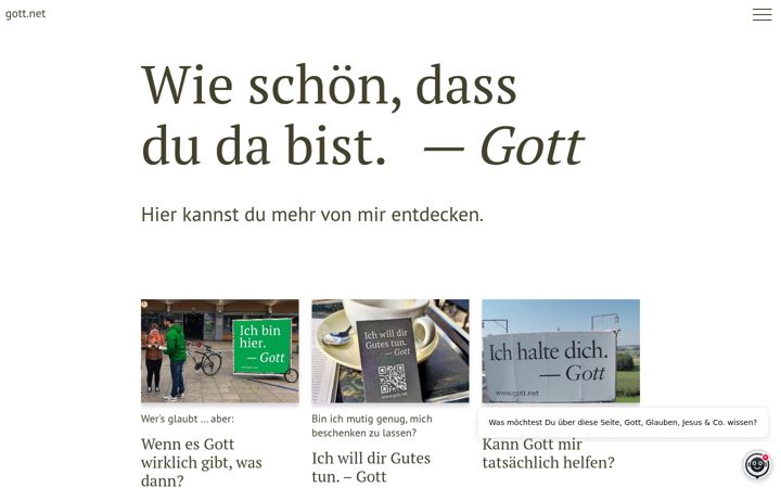 Screenshot of gott.net