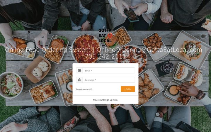 Screenshot of gottaeatlocal-admin.com