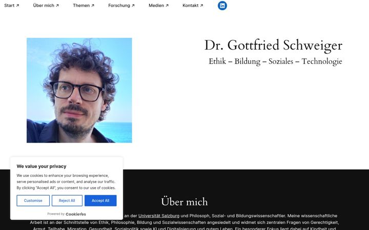 Screenshot of gottfried-schweiger.org