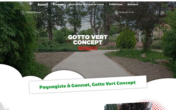 Screenshot of gotto-vert-concept.fr