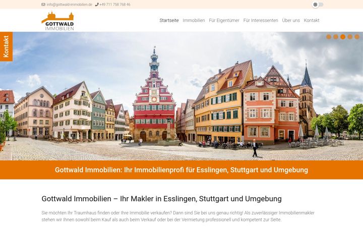 Screenshot of gottwald-immobilien.de
