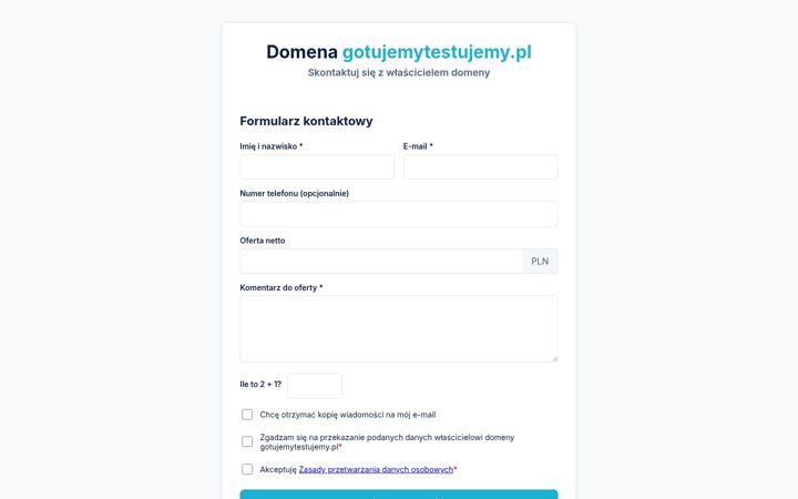 Screenshot of gotujemytestujemy.pl