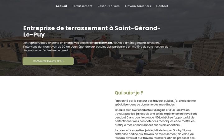 Screenshot of goubytp.fr