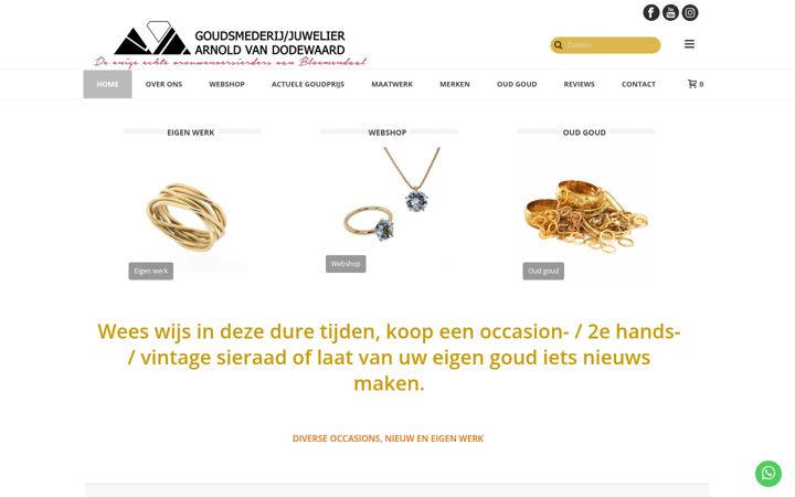 Screenshot di goud-smederij.nl