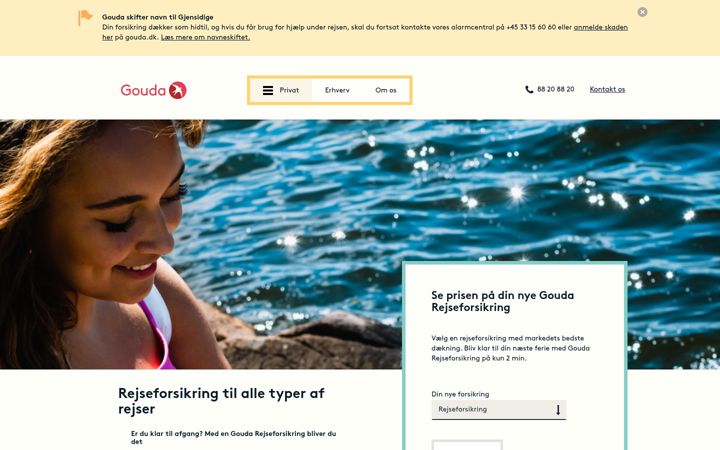 Screenshot of gouda.dk