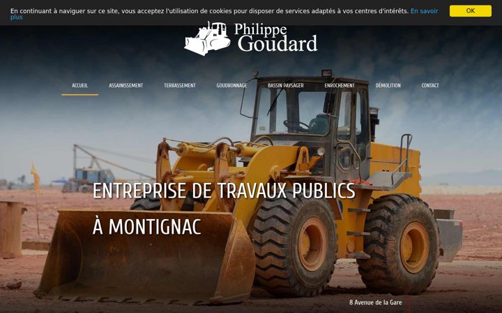 Screenshot of goudardterrassement.com