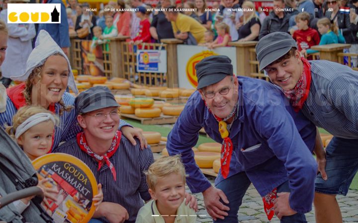 Screenshot of goudsekaasmarkt.com