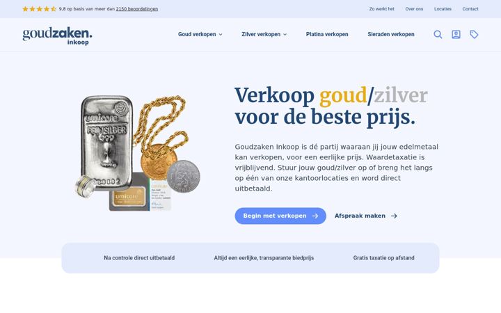 Screenshot of goudzakeninkoop.nl