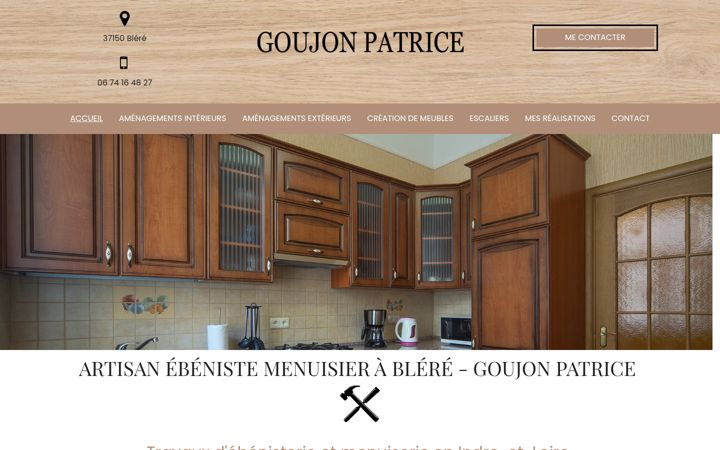 Screenshot of goujon-ebenisterie-menuiserie.fr