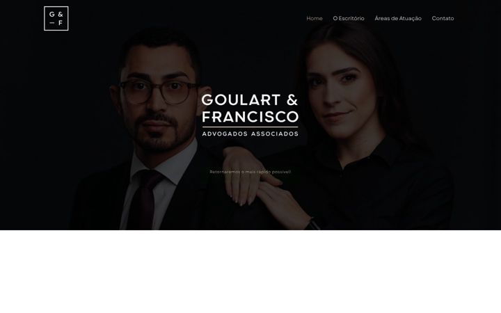 Screenshot of goulartfrancisco.adv.br