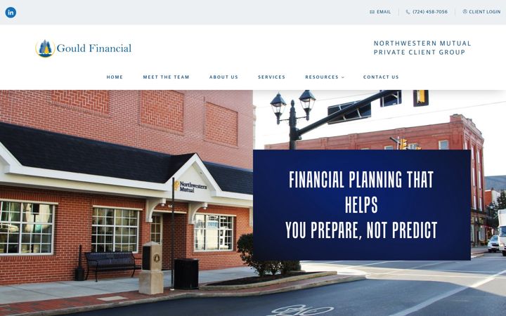 Screenshot of gouldfinancial.com