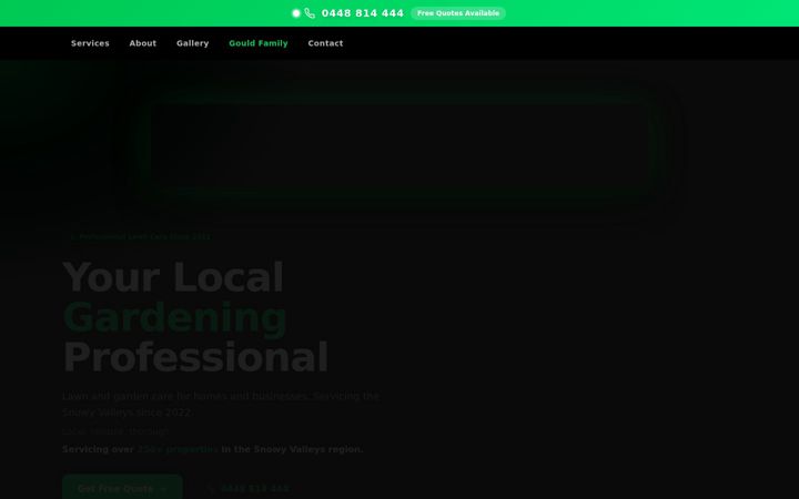 Screenshot of gouldslawngardencare.com