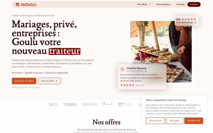 Screenshot of goulu-cuisine.fr