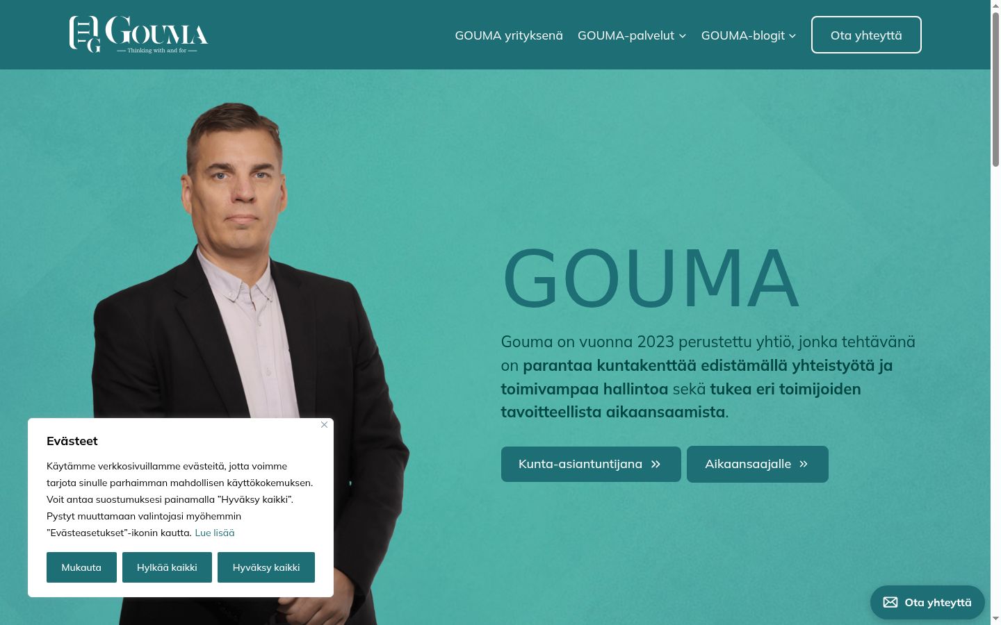 Sutikimo reklamjuostės, rodytos prieš bet kokią sąveiką, ekrano kopija