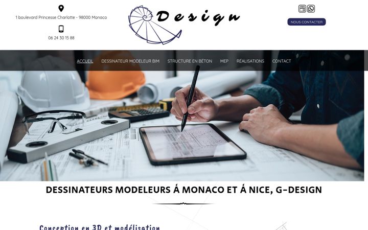 Screenshot of gounel-design.com