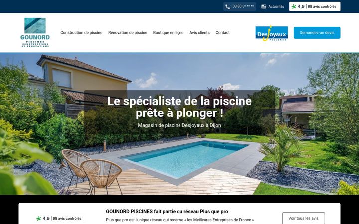 Screenshot of gounord-piscines.fr
