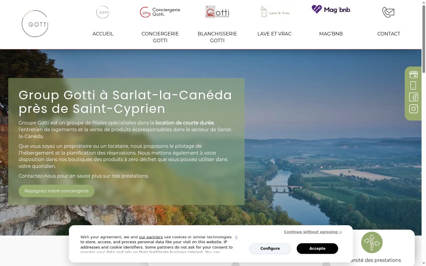 Screenshot tal-banner tal-kunsens muri qabel kwalunkwe interazzjoni