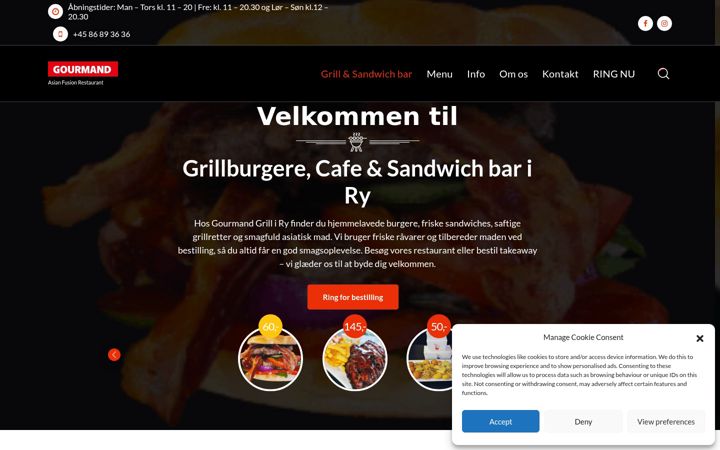 Screenshot of gourmandgrillry.dk