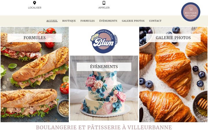 Screenshot of gourmandiseblum.fr